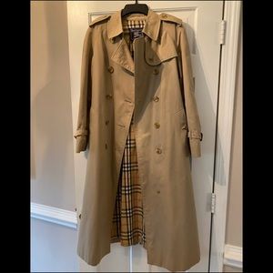 Long Vintage Burberry Trench Coat